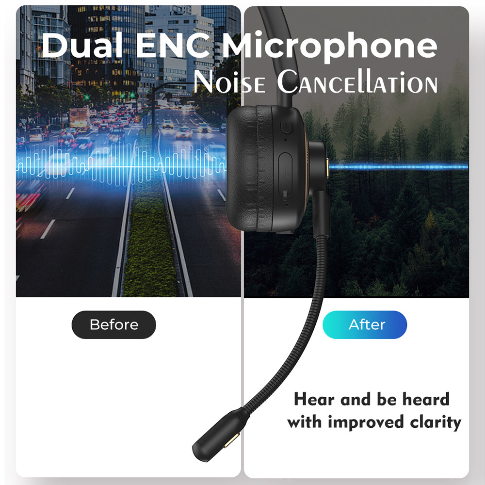 H1 Bluetooth 5.1 Wireless Headset Business Cordless Headphone Telephone Earphone with Mic LED Indicator Support Skype MSN VoIP H1 Bluetooth 5.1 Wireless Headset Business Cordless Headphone Telephone Earphone with Mic LED Indicator Support Skype MSN VoIP